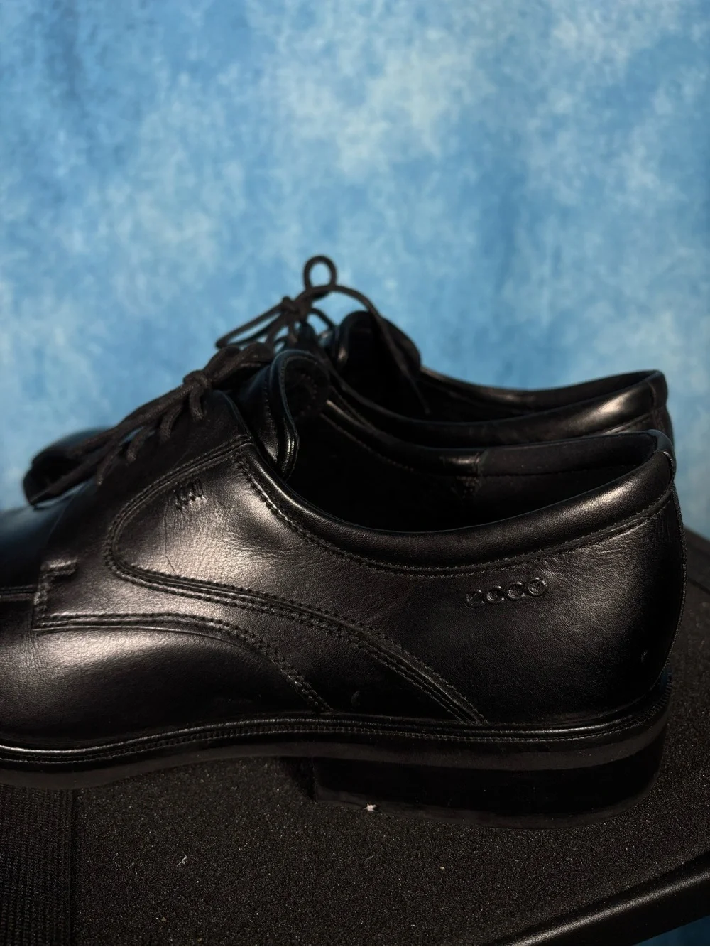 ECCO Black Leather Comfort Dress Shoes – Men’s 9–9.5 (EU 43)